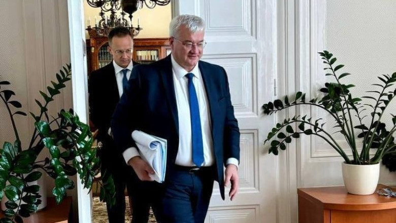 Ukrainian Foreign Minister Sybiga Holds Diplomatic Talks with Hungarian Counterpart Szijjártó