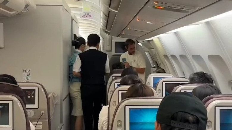 Sheer Terror Unleashed Mid-flight: Passenger Attempts To Open Emergency Exit On Korean Air Flight!