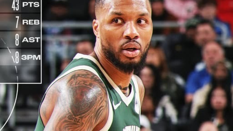 Bucks' Damian Lillard Leads Charge with Season-High 43 Points in Victory Over 76ers